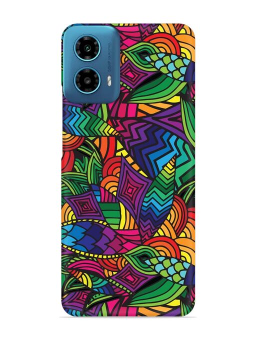 Abstract Multicolor Seamless Snap Case for Motorola Moto G34 (5G)