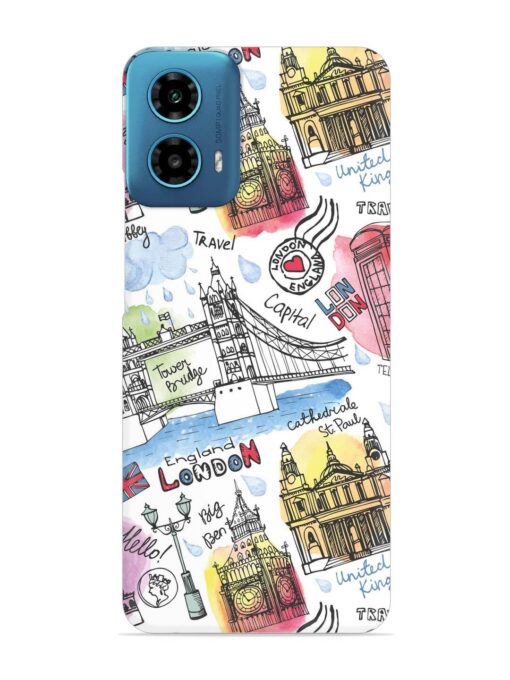 Vector London Landmark Snap Case for Motorola Moto G34 (5G)