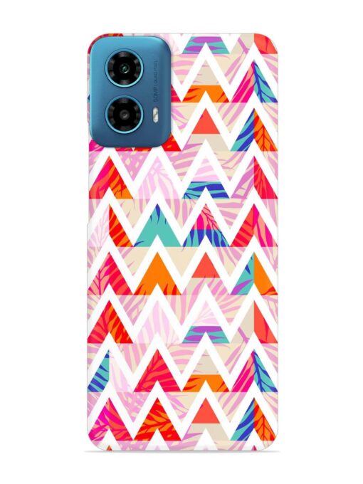 Abstract Triangle Background Snap Case for Motorola Moto G34 (5G)