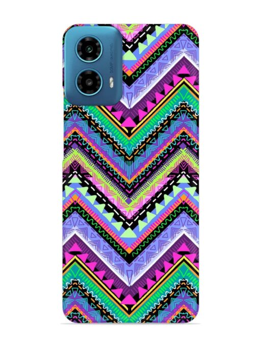 Tribal Aztec Print Snap Case for Motorola Moto G34 (5G)