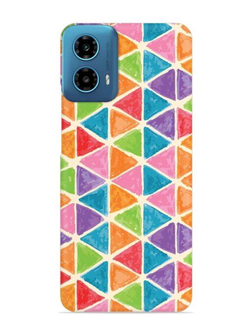 Seamless Colorful Isometric Snap Case for Motorola Moto G34 (5G) Zapvi