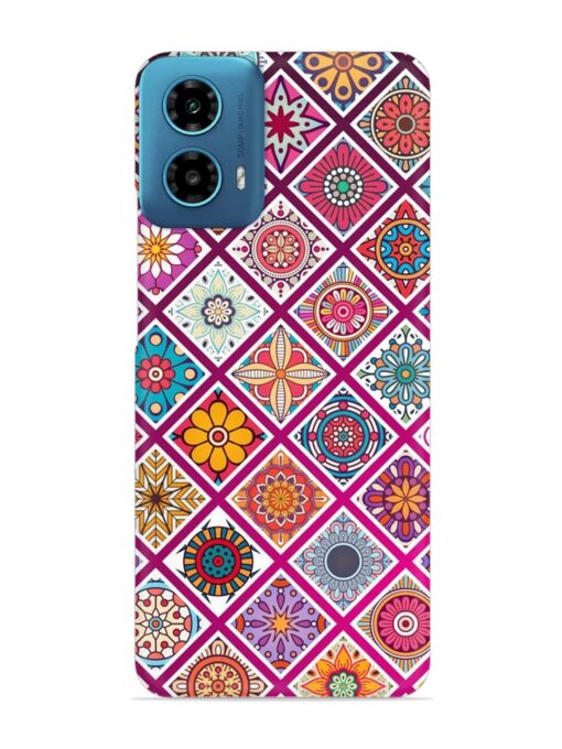 Seamless Tile Pattern Snap Case for Motorola Moto G34 (5G)