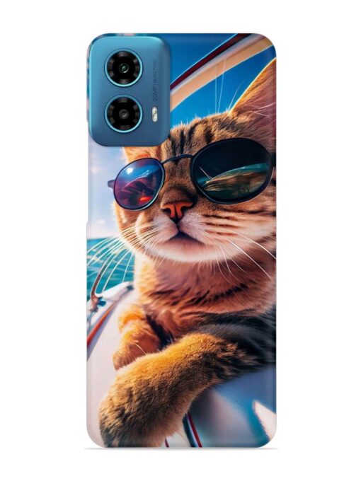 Cat In Style Snap Case for Motorola Moto G34 (5G) Zapvi