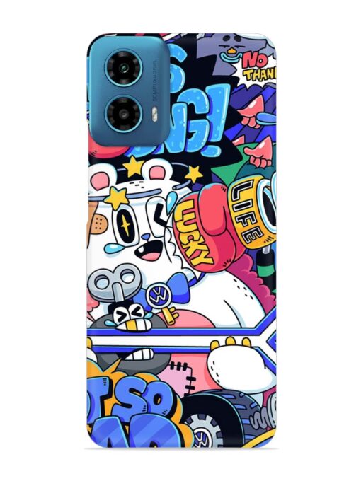 Universal Doodle Snap Case for Motorola Moto G34 (5G)