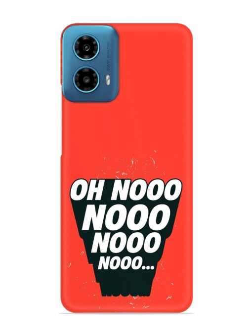 Oh Nooo Snap Case for Motorola Moto G34 (5G) Zapvi