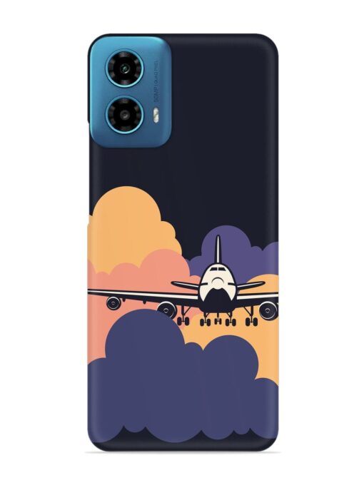 Aeroplane vector Snap Case for Motorola Moto G34 (5G) Zapvi