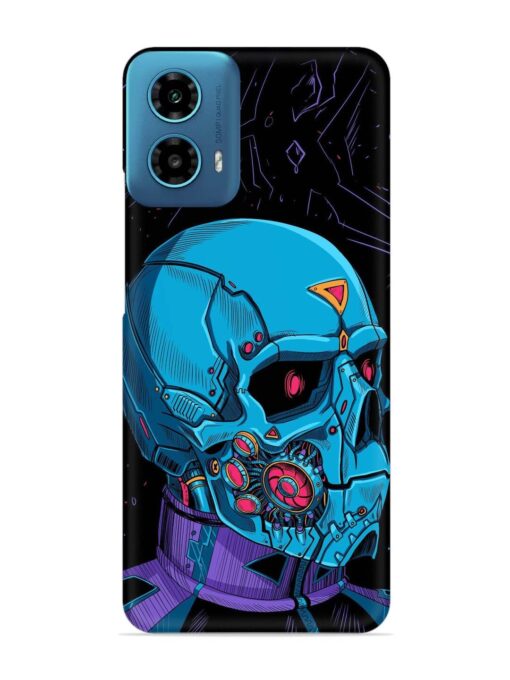 Skull Robo Vector Snap Case for Motorola Moto G34 (5G)