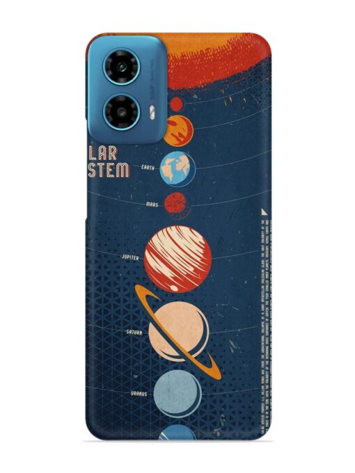 Solar System Vector Snap Case for Motorola Moto G34 (5G)