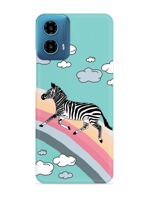 Running Zebra Snap Case for Motorola Moto G34 (5G)