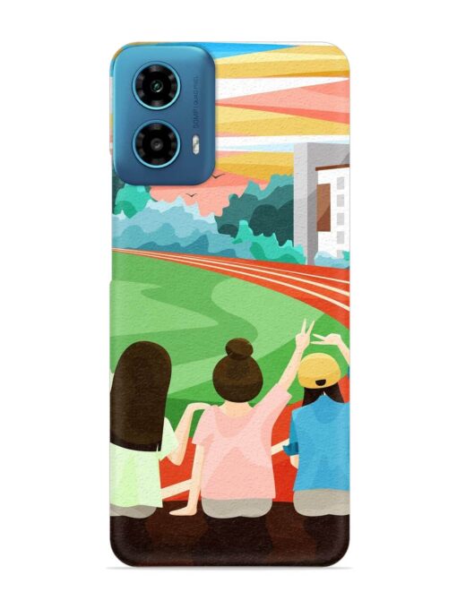 School Playground Snap Case for Motorola Moto G34 (5G)