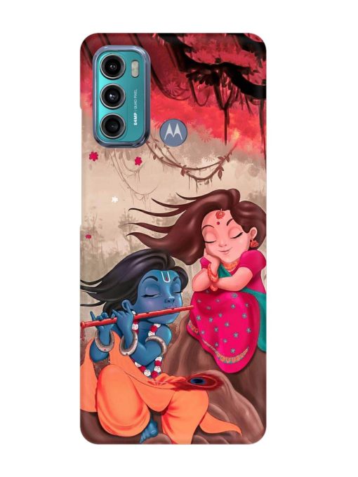 Radhe Krishna Water Art Snap Case for Motorola Moto G40 Fusion Zapvi