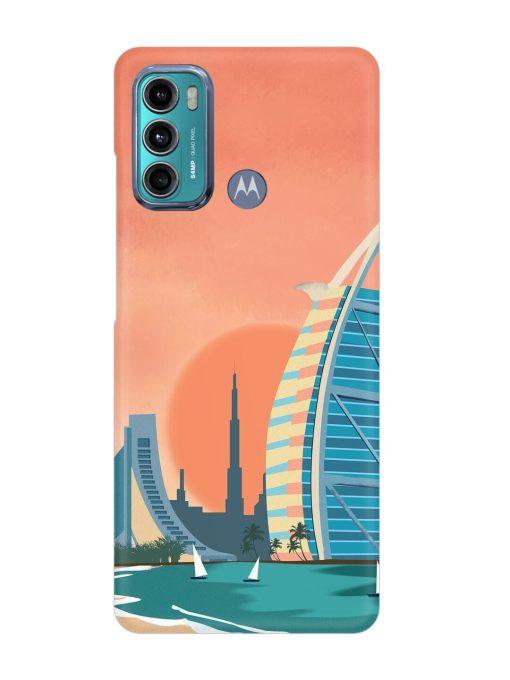 Dubai Architectural Scenery Snap Case for Motorola Moto G40 Fusion Zapvi