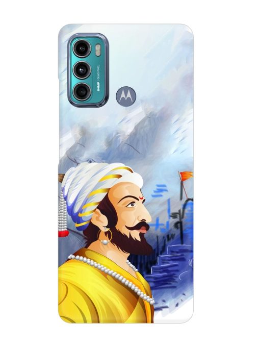 Shivaji Maharaj Color Paint Art Snap Case for Motorola Moto G40 Fusion Zapvi