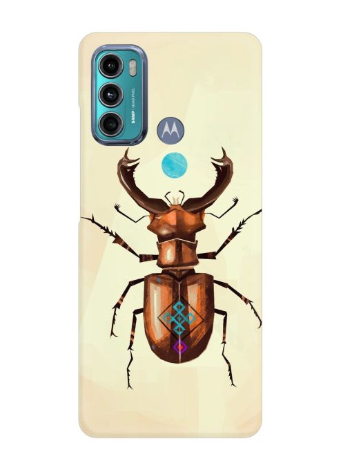 Stag Beetle Vector Snap Case for Motorola Moto G40 Fusion Zapvi