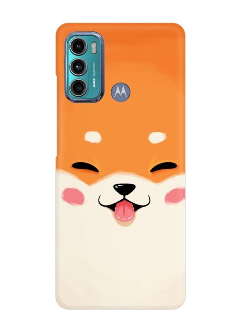 Cute Dog Face Vector Snap Case for Motorola Moto G40 Fusion Zapvi