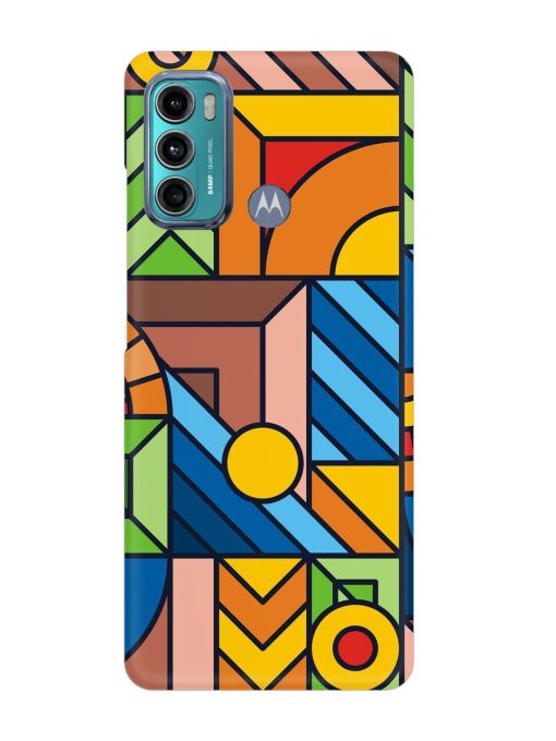 Colorful Geometric Snap Case for Motorola Moto G40 Fusion