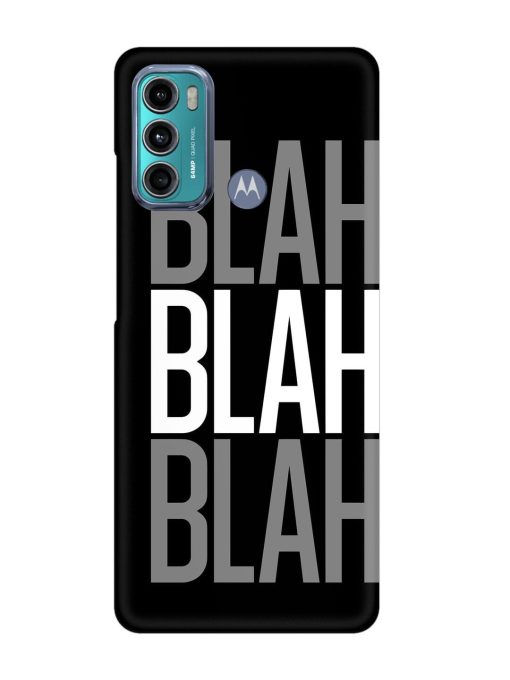 Blah Blah Blah Wallpaper Snap Case for Motorola Moto G40 Fusion Zapvi