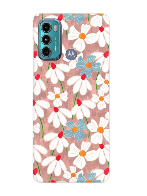 Abstract Petal Flowers Snap Case for Motorola Moto G40 Fusion