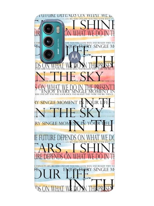 Seamless Slogans Pattern Snap Case for Motorola Moto G40 Fusion