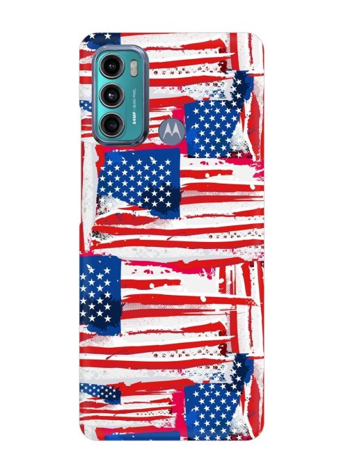 Usa Flag Seamless Snap Case for Motorola Moto G40 Fusion Zapvi