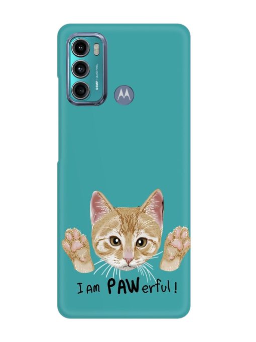 Typography Slogan Cat Snap Case for Motorola Moto G40 Fusion Zapvi