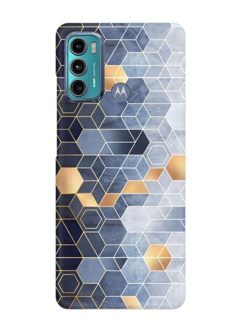 Geometric Abstraction Hexagons Snap Case for Motorola Moto G40 Fusion Zapvi