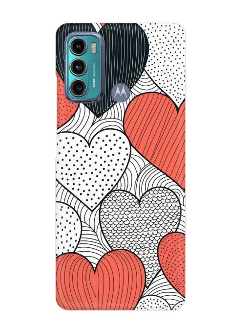 Girly Heart Seamless Snap Case for Motorola Moto G40 Fusion Zapvi