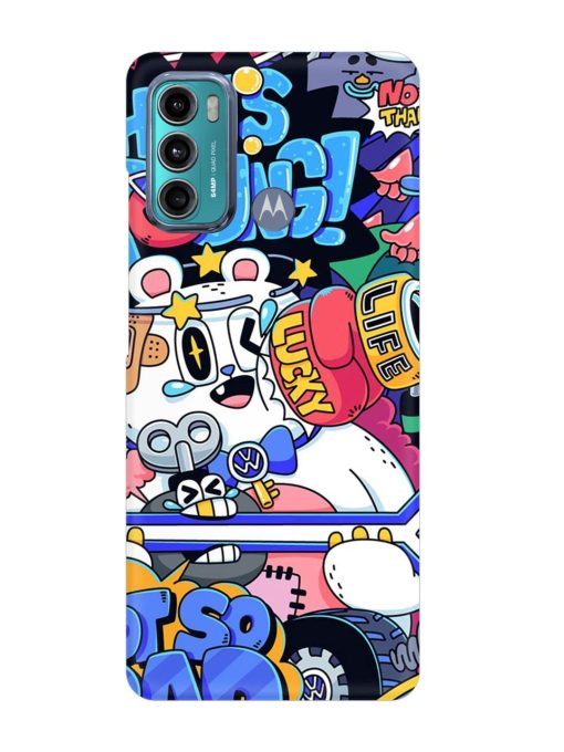 Universal Doodle Snap Case for Motorola Moto G40 Fusion Zapvi