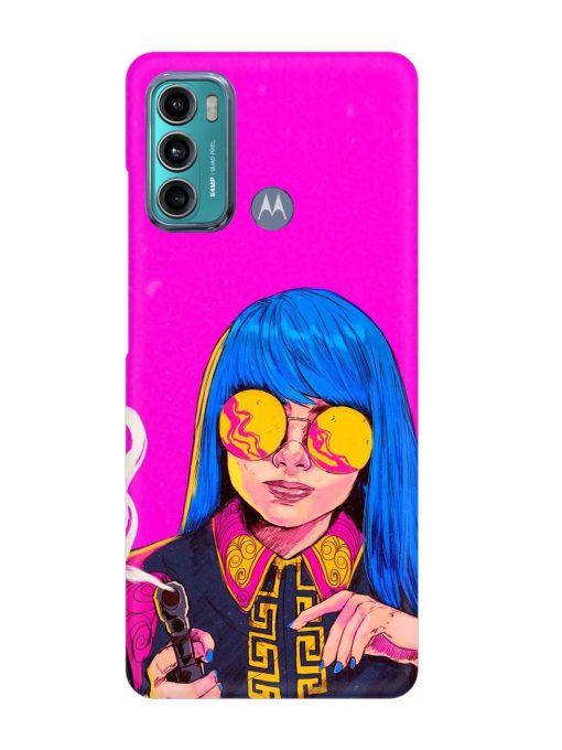 Aesthetic Anime Girl Snap Case for Motorola Moto G40 Fusion