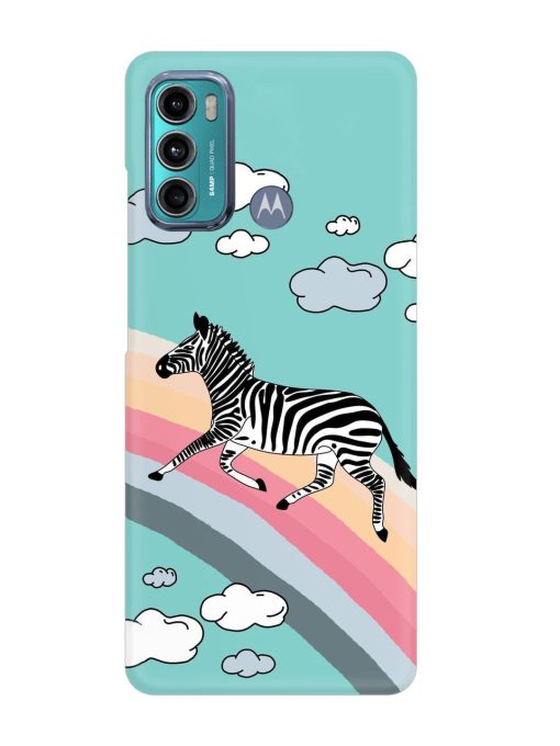 Running Zebra Snap Case for Motorola Moto G40 Fusion Zapvi