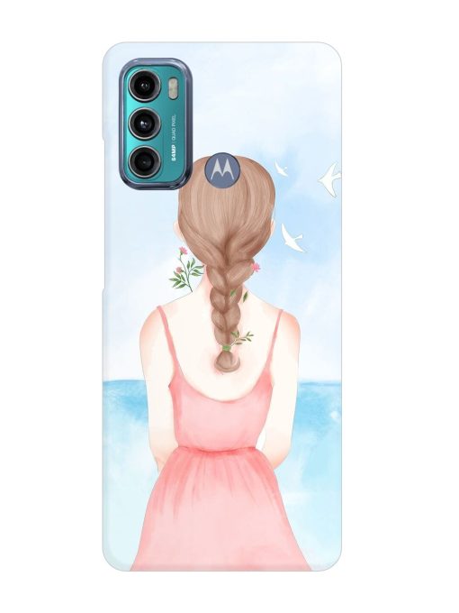 Watercolor Girl Vector Snap Case for Motorola Moto G40 Fusion Zapvi