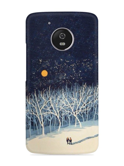 Full Moon Snowshoe Tour Snap Case for Motorola Moto G5 Zapvi