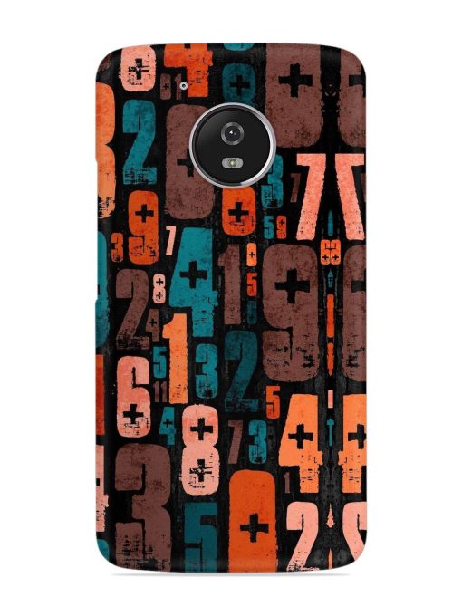 0 To 9 Art Snap Case for Motorola Moto G5 Zapvi