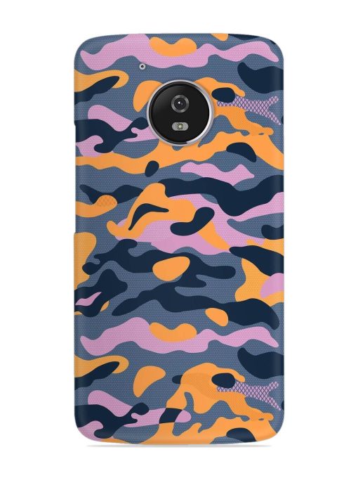 Camouflage Army Military English Orange Art Snap Case for Motorola Moto G5 Zapvi