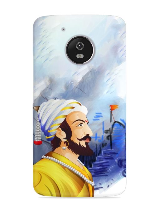 Shivaji Maharaj Color Paint Art Snap Case for Motorola Moto G5 Zapvi