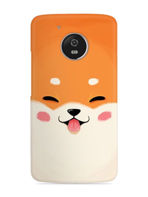 Cute Dog Face Vector Snap Case for Motorola Moto G5 Zapvi