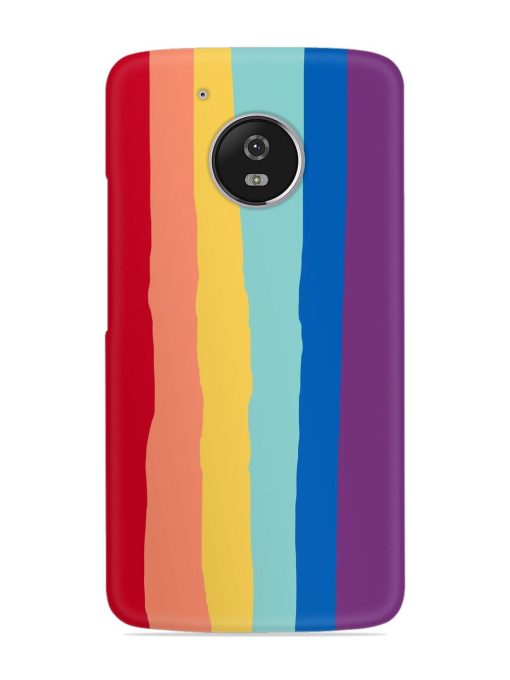 Rainbow Genuine Liquid Snap Case for Motorola Moto G5 Zapvi