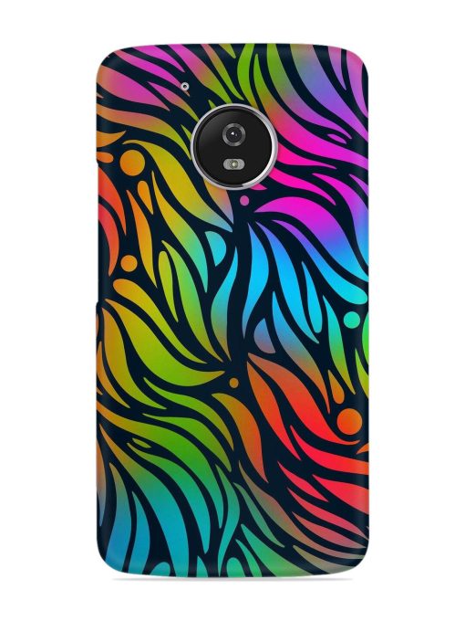 Abstract Leaf Design Snap Case for Motorola Moto G5 Zapvi