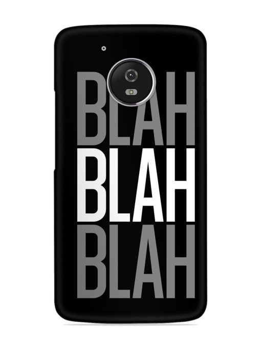 Blah Blah Blah Wallpaper Snap Case for Motorola Moto G5 Zapvi