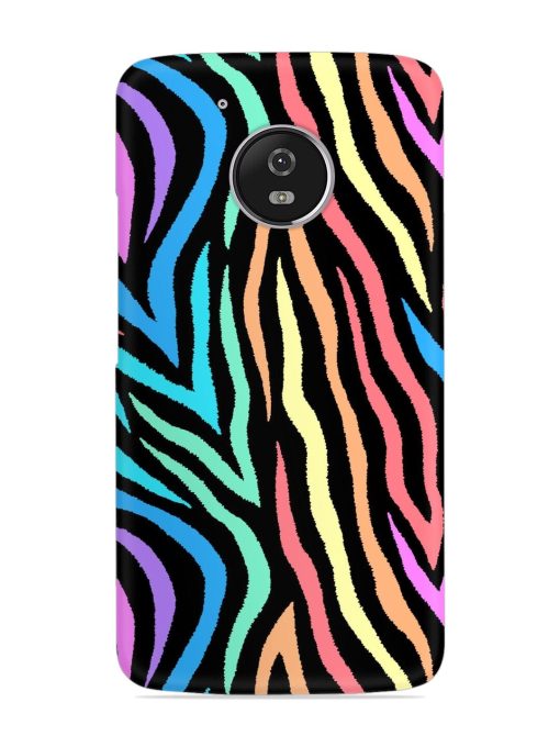 Colorful Abstract Zebra Snap Case for Motorola Moto G5 Zapvi