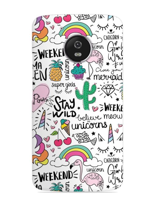 Unicorn Ice Cream Snap Case for Motorola Moto G5 Zapvi