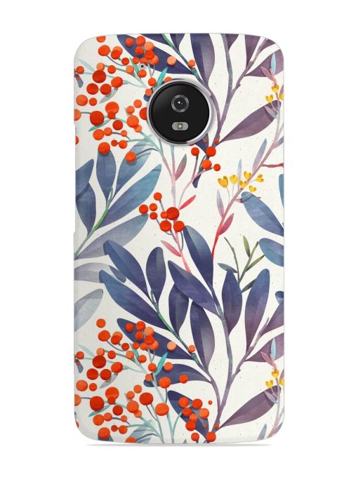 Seamless Floral Pattern Snap Case for Motorola Moto G5 Zapvi