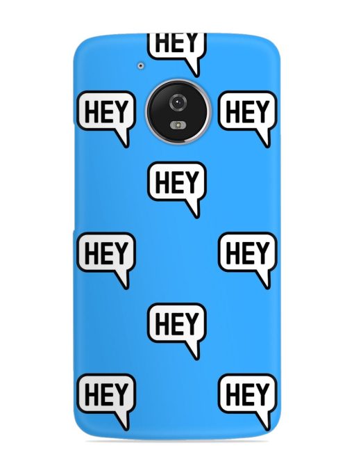 Hey Text Message Snap Case for Motorola Moto G5 Zapvi