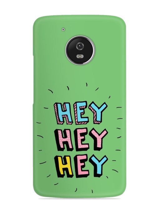 Hey Vector Cartoon Snap Case for Motorola Moto G5 Zapvi