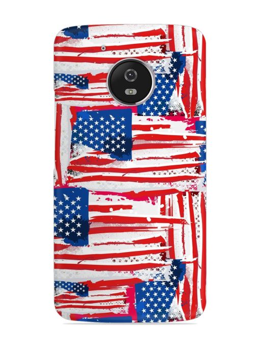 Usa Flag Seamless Snap Case for Motorola Moto G5 Zapvi