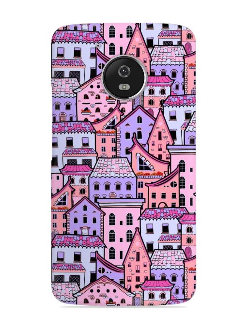 Seamless Pattern Houses Snap Case for Motorola Moto G5 Zapvi