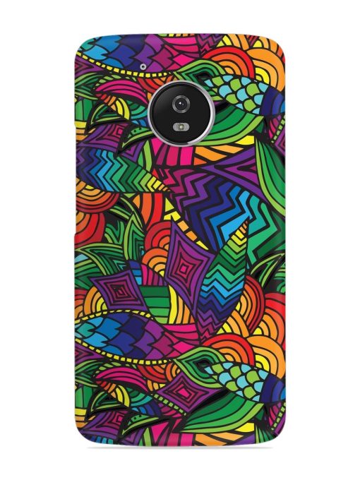 Abstract Multicolor Seamless Snap Case for Motorola Moto G5 Zapvi