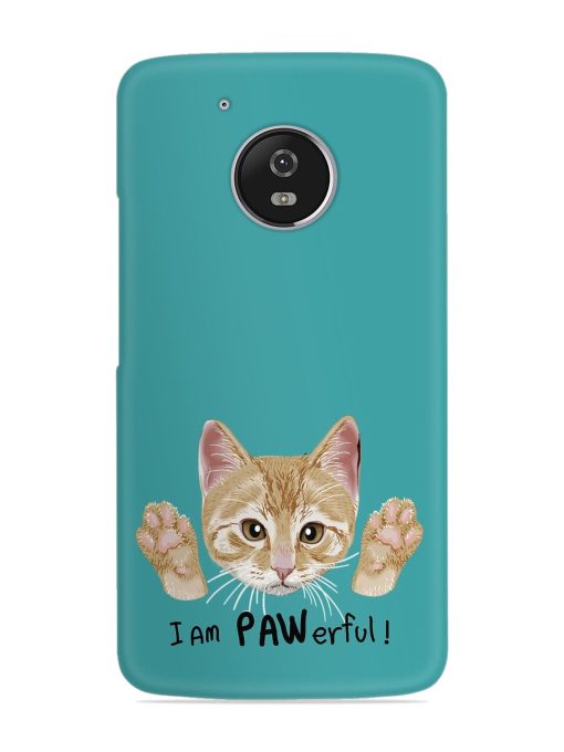 Typography Slogan Cat Snap Case for Motorola Moto G5 Zapvi