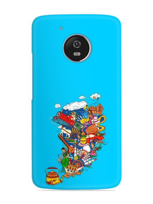 Vector Design Indian Snap Case for Motorola Moto G5 Zapvi