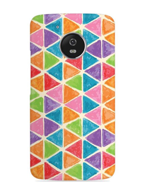 Seamless Colorful Isometric Snap Case for Motorola Moto G5 Zapvi